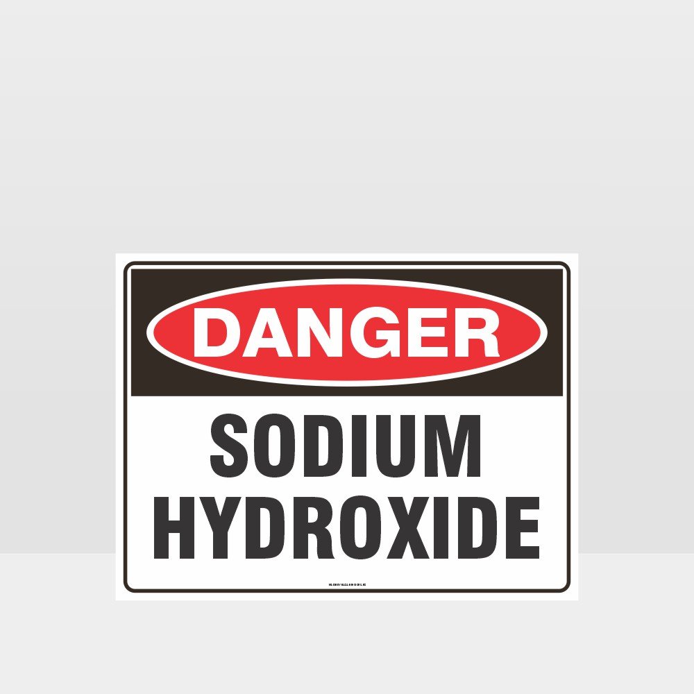 Custom Signs Outdoor Metal,Danger Sodium Hydroxide Sign