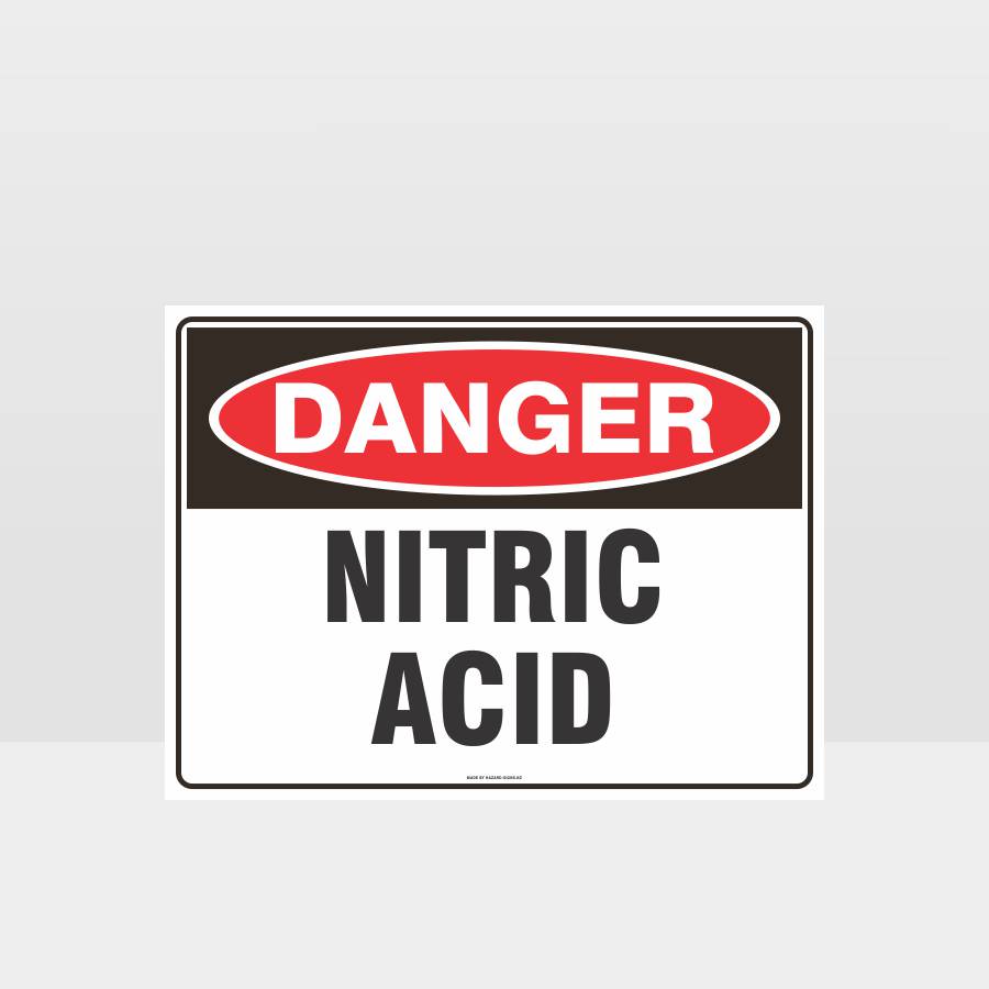 Custom Signs Personalized,Danger Nitric Acid Sign