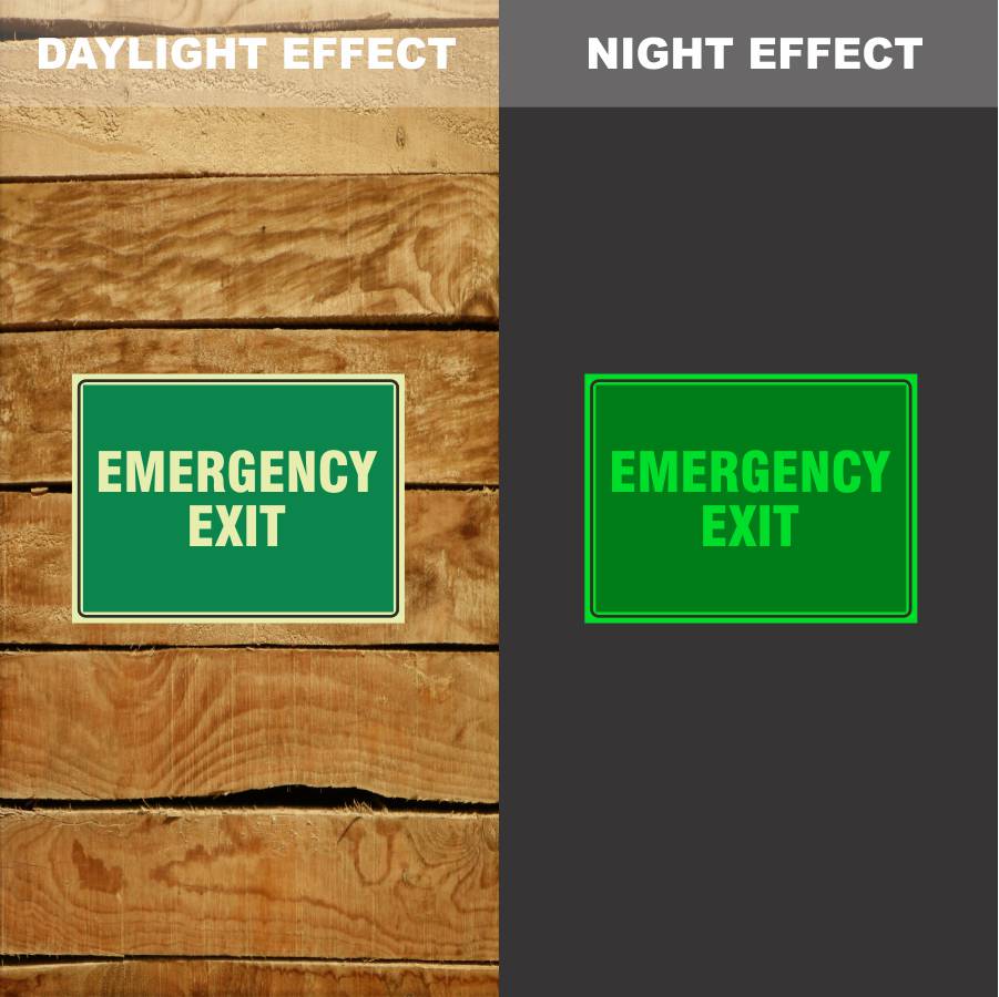 Custom Signs For Business,Photoluminescent Emergency Exit Sign