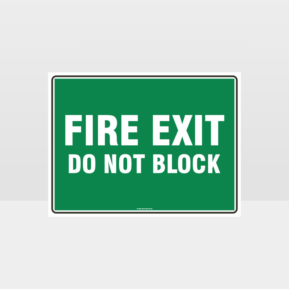 Custom Signs For Business,Fire Exit Do Not Block Sign