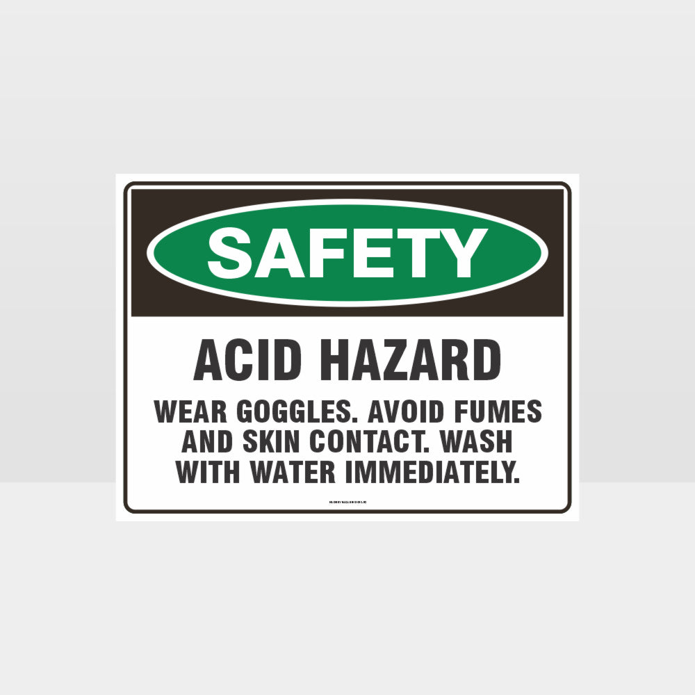 Custom Yard Signs,Acid Hazard Sign