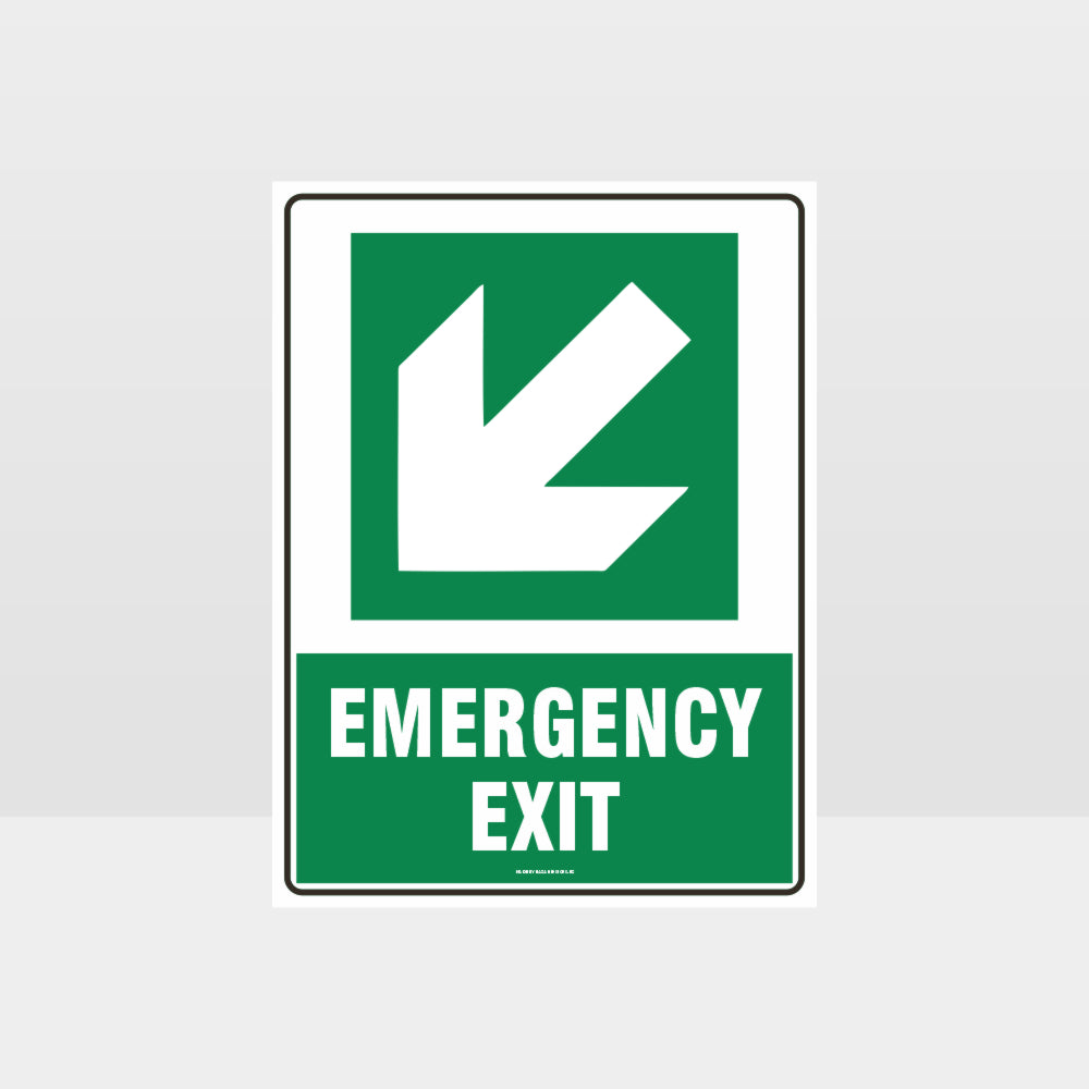 Customized Hazard Signs,Emergency Exit Arrow 03 Sign