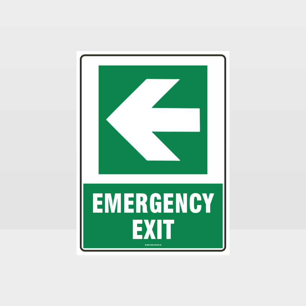 Custom Sign,Emergency Exit Arrow 04 Sign
