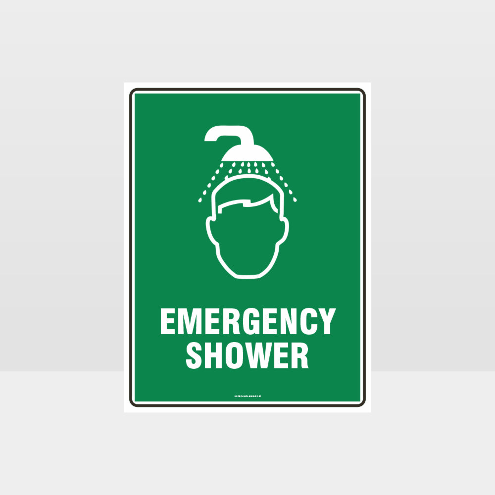 Custom Sign,Emergency Shower Sign