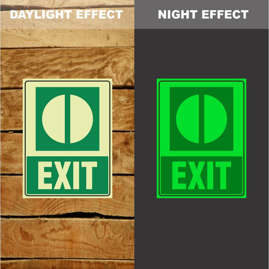 Customized Safety Signs,Photoluminescent Exit Sign