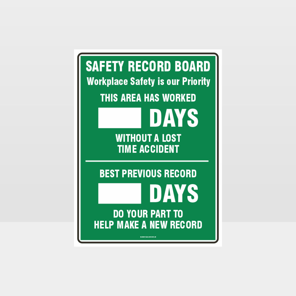 Custom Sign,Safety Record Board Sign