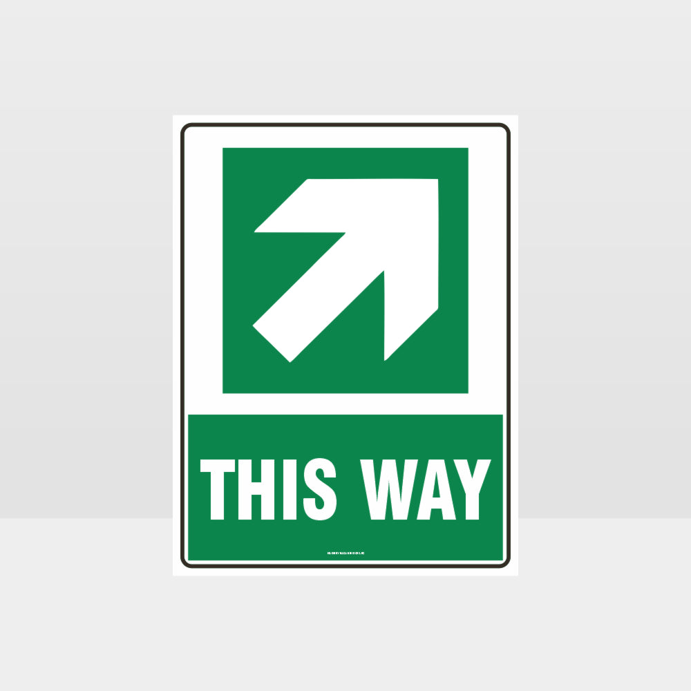 Custom Sign,This Way Arrow Sign
