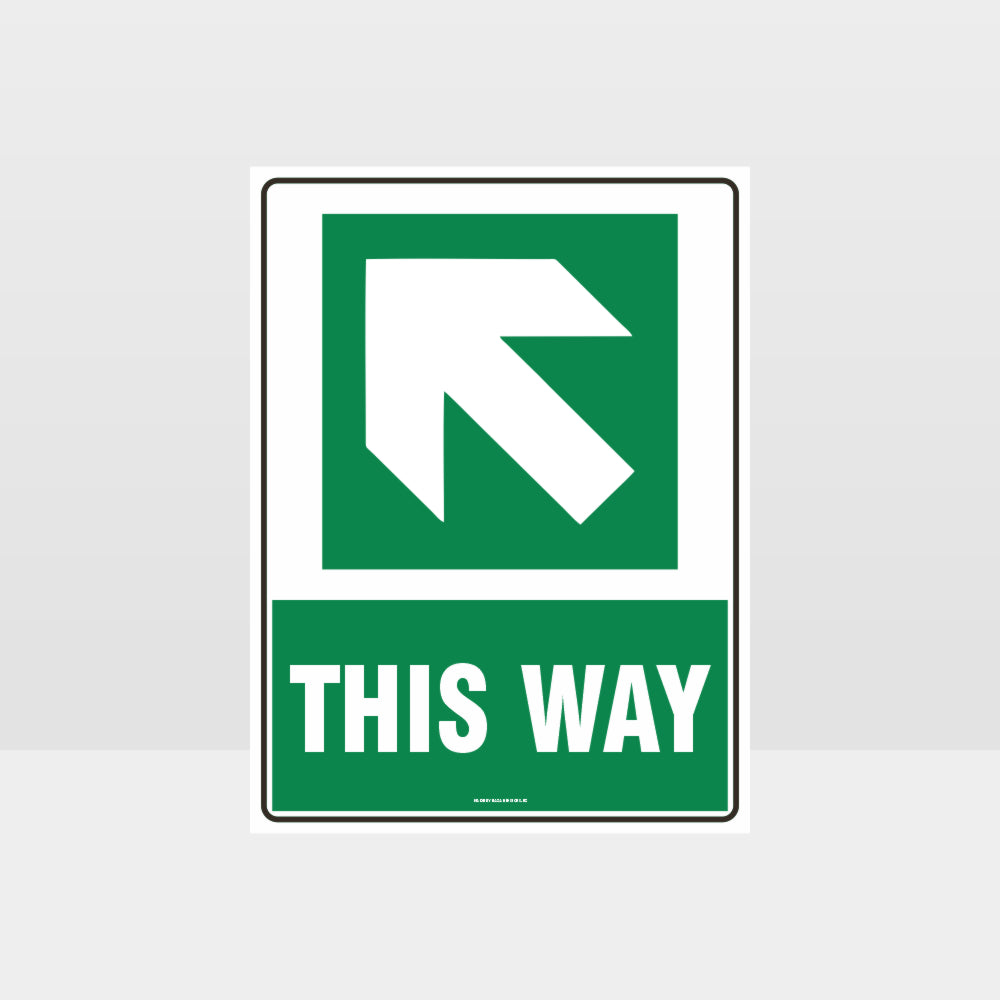 Customized Hazard Signs,This Way Arrow 01 Sign