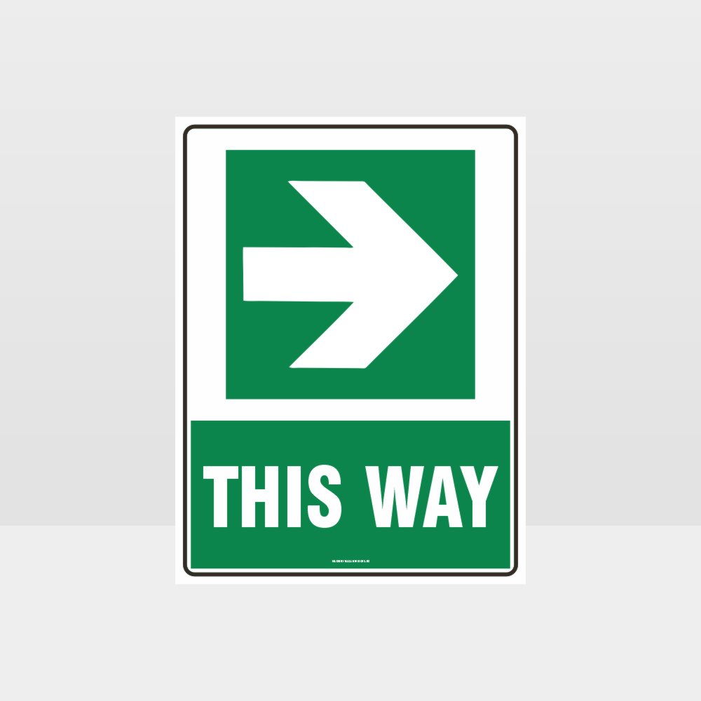 Custom Gate Signs,This Way Arrow 06 Sign