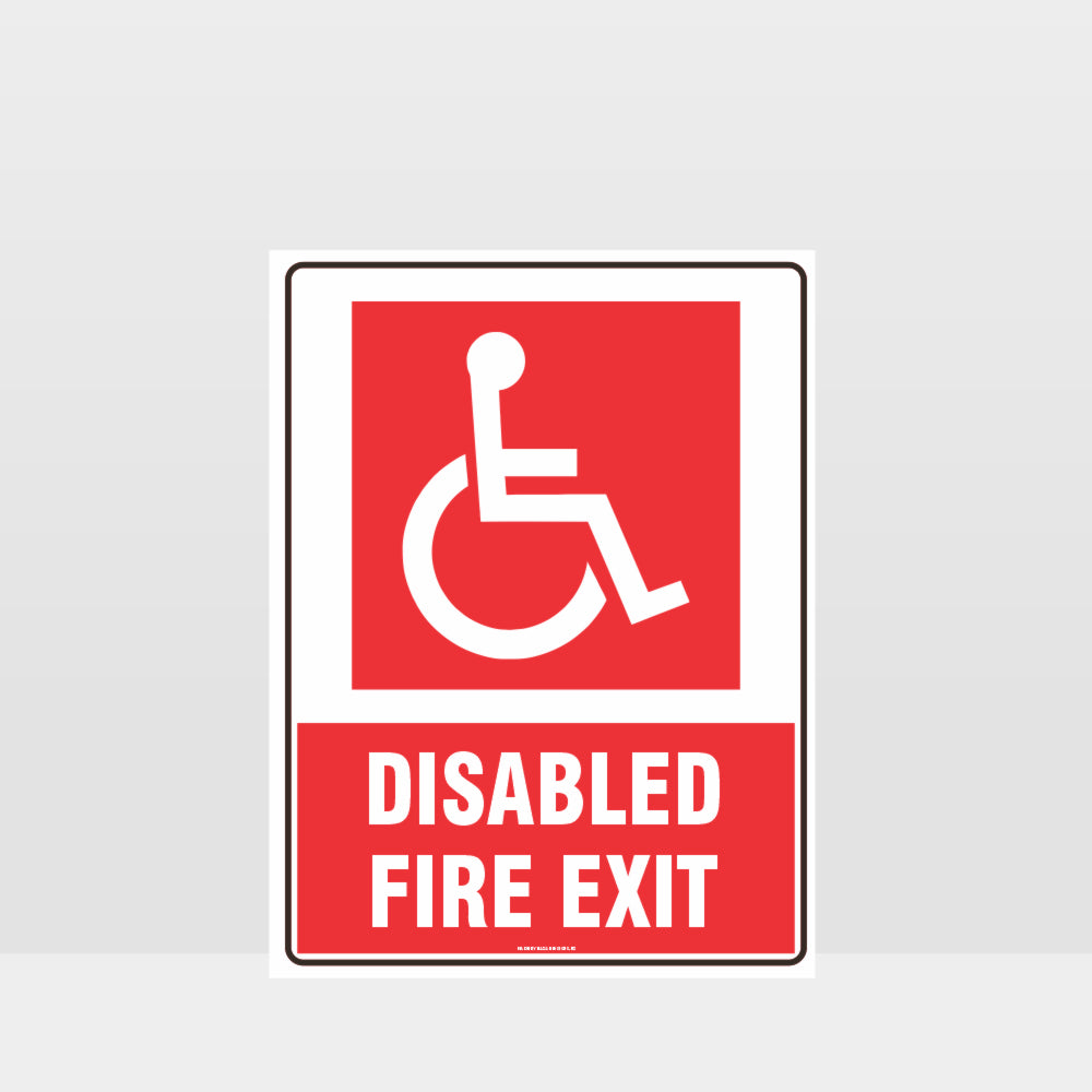 Custom Signs Outdoor Metal,Fire Disabled Fire Exit Sign 02
