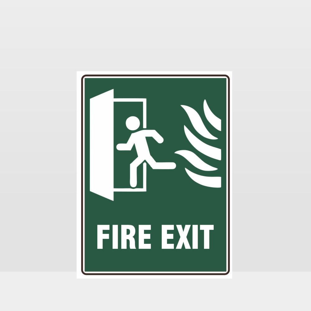 Custom Sign,Fire Exit Green Sign