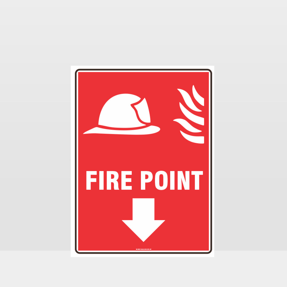 Custom Gate Signs,Fire Point Sign (Portrait)