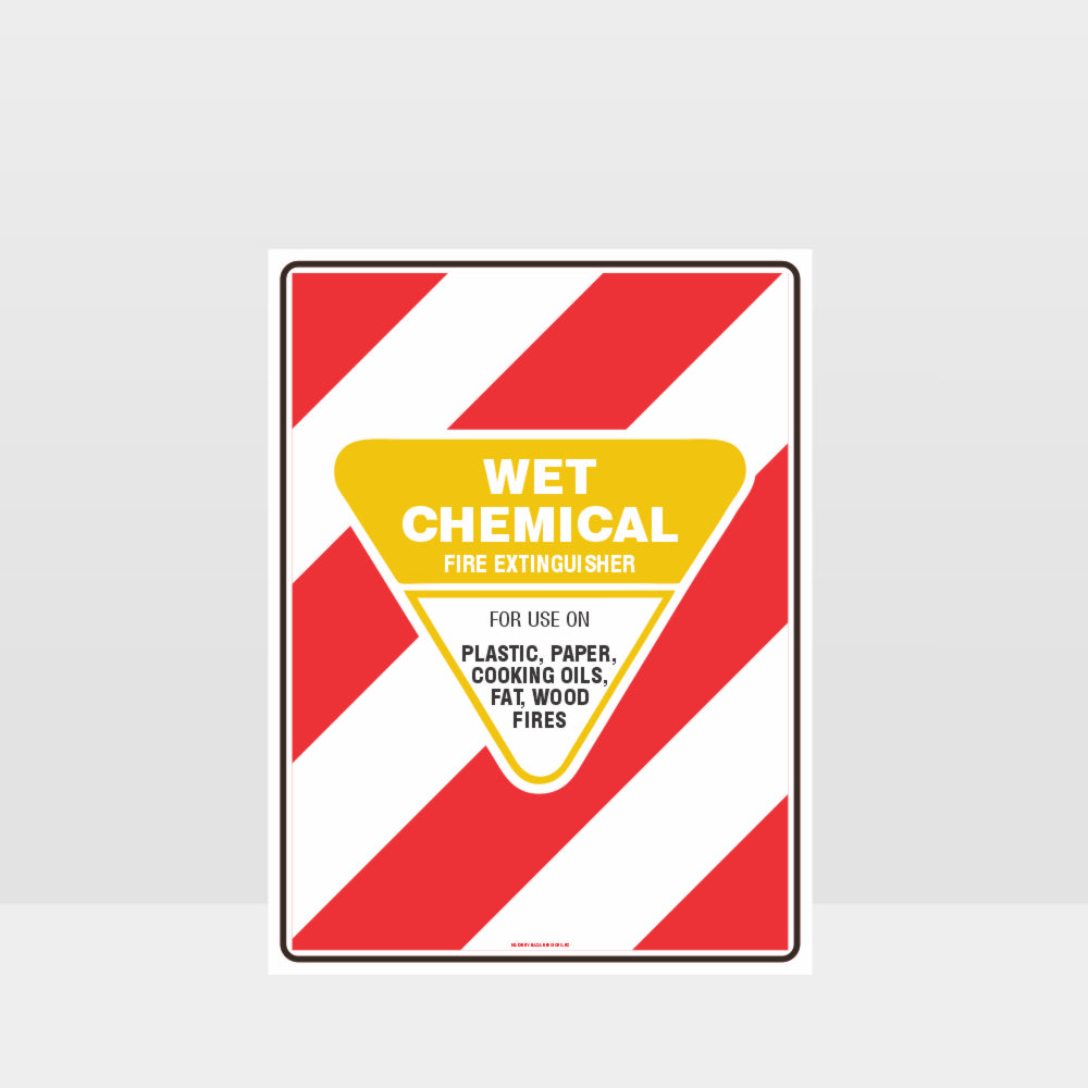 Customized Hazard Signs,Wet Chemical Fire Extinguisher Sign