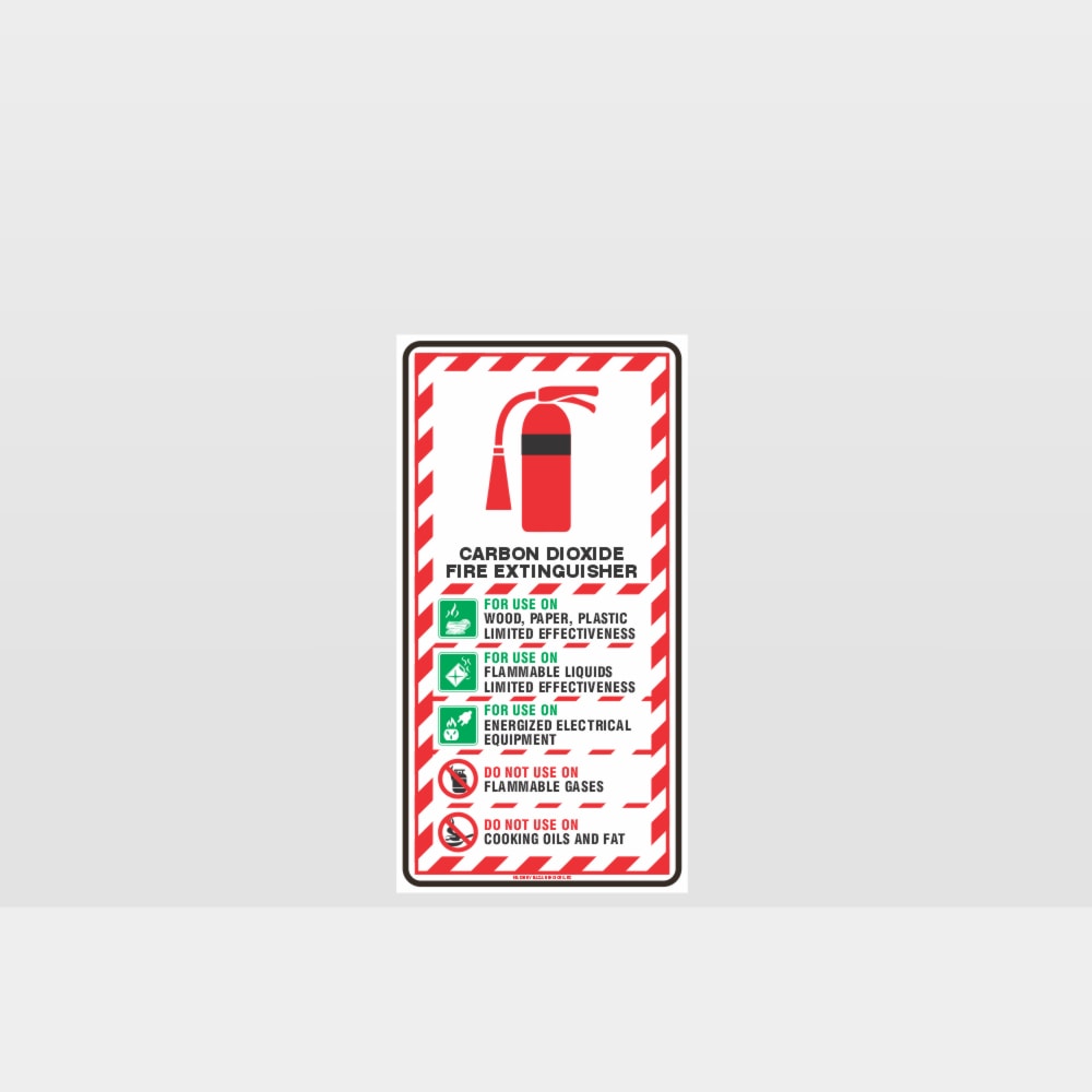 Custom Sign,Carbon Dioxide Extinguisher Sign