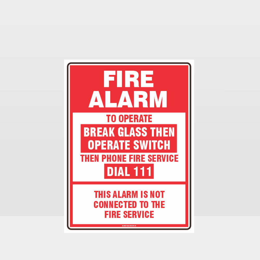 Custom Sign,Fire Alarm Sign
