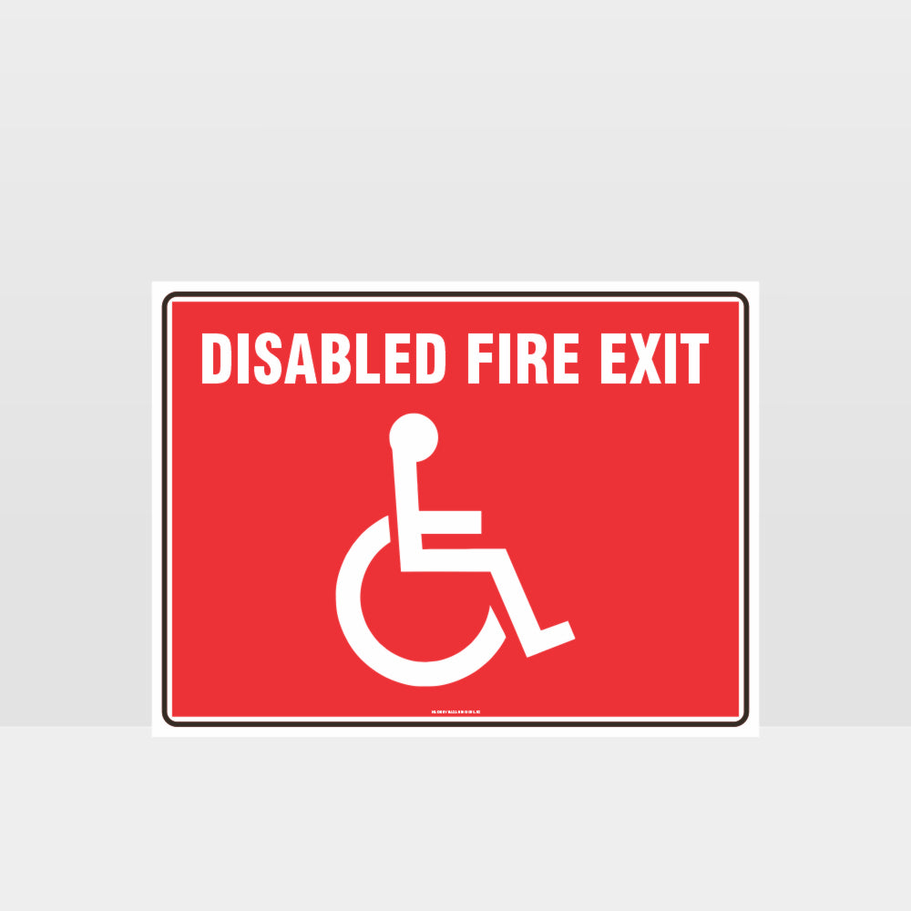 Custom Gate Signs,Disabled Fire Exit Sign