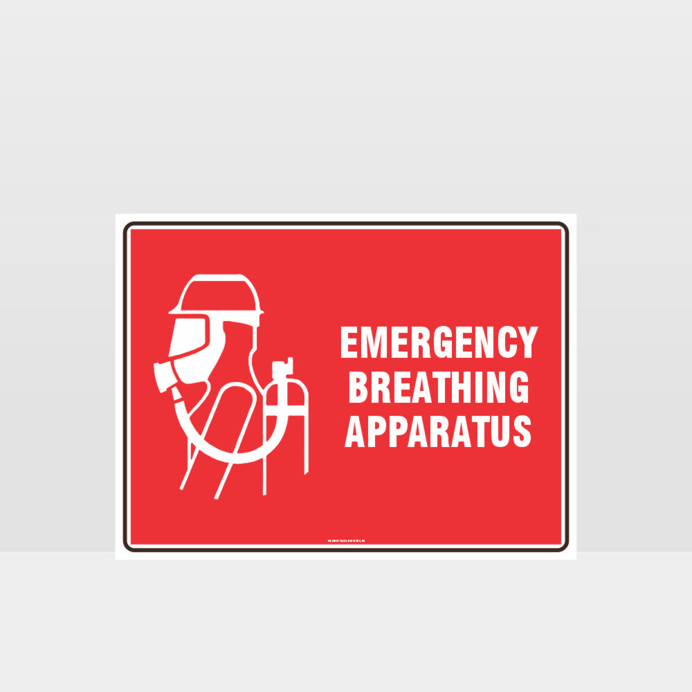 Custom Sign,Emergency Breathing Apparatus Sign