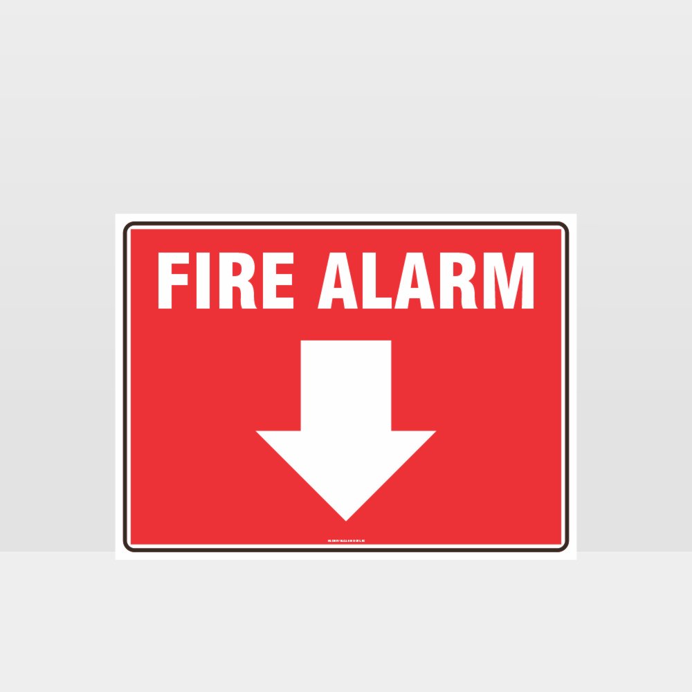 Custom Metal Sign,Fire Alarm Below Sign