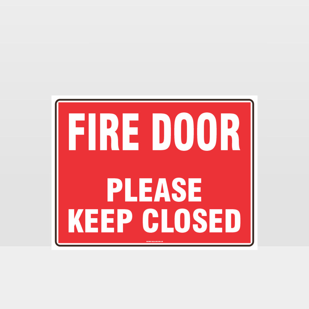 Custom Gate Signs,Fire Door Please Keep Closed Sign
