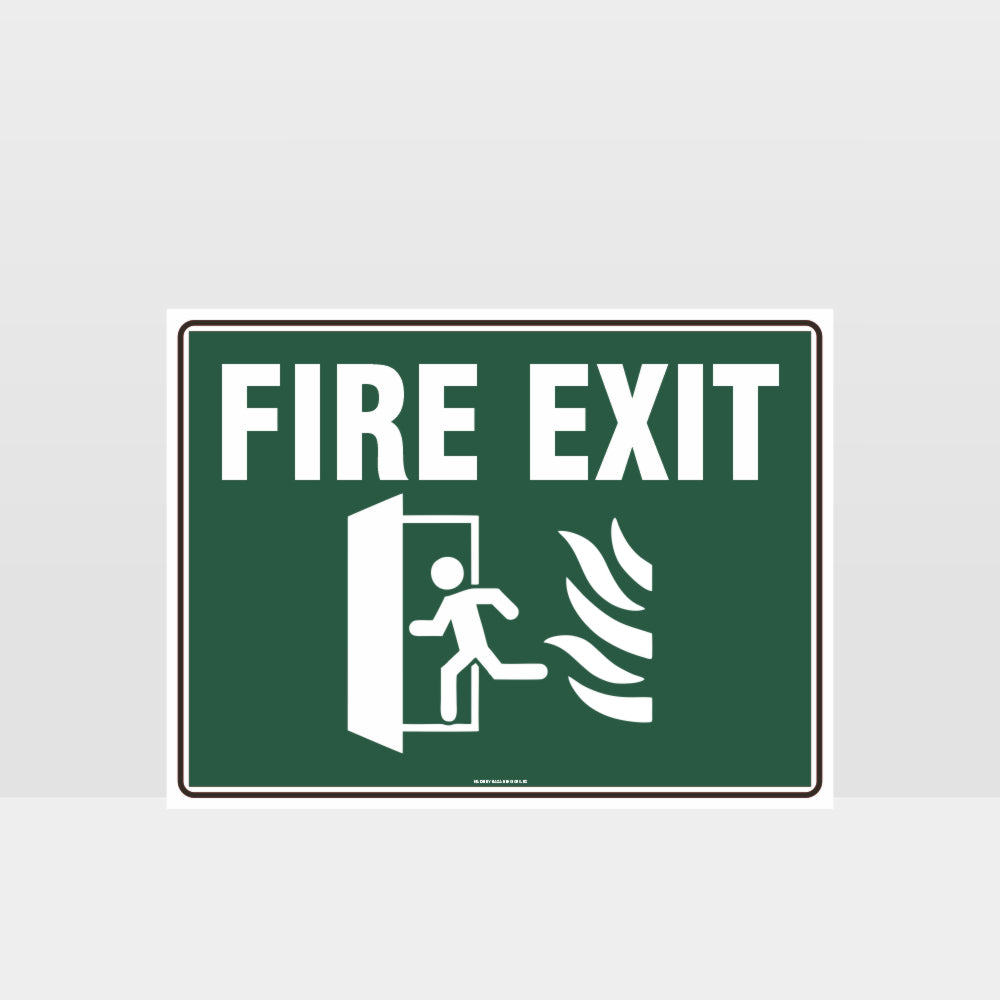 Custom Signs Outdoor Metal,Fire Exit Green Sign