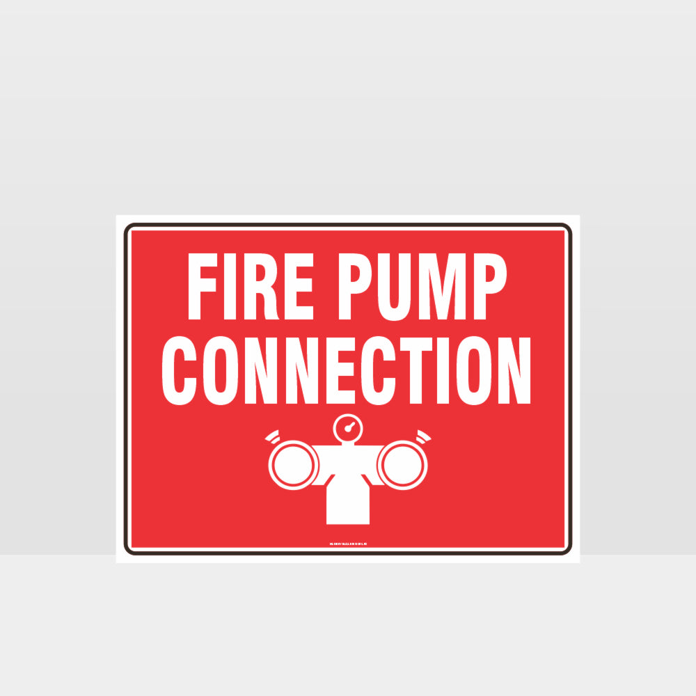 Custom Yard Signs,Fire Pump Connection Sign