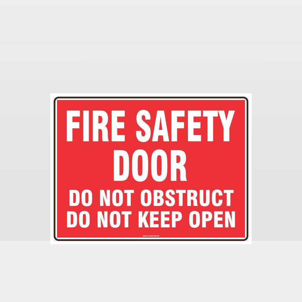 Custom Signs Personalized,Fire Safety Door No Obstruction Sign