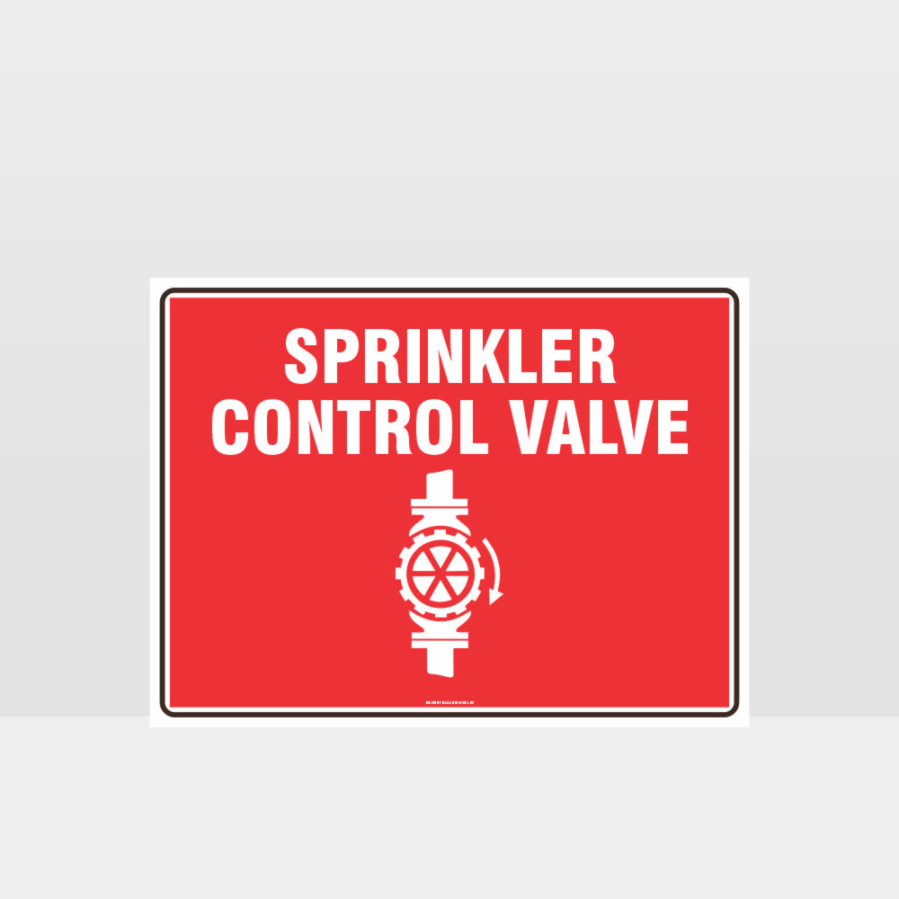 Customized Hazard Signs,Sprinkler Control Valve Sign
