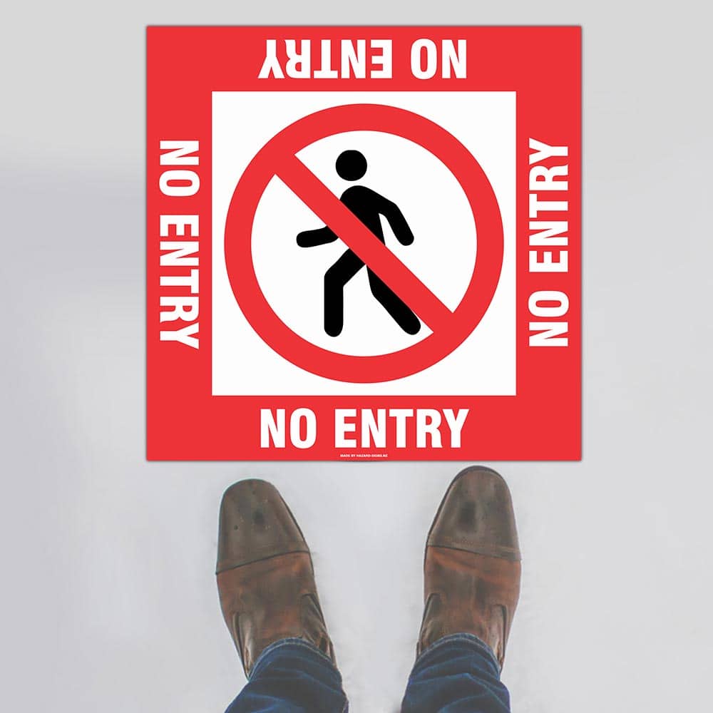 Custom Signs Outdoor Metal,No Entry Floor Sign