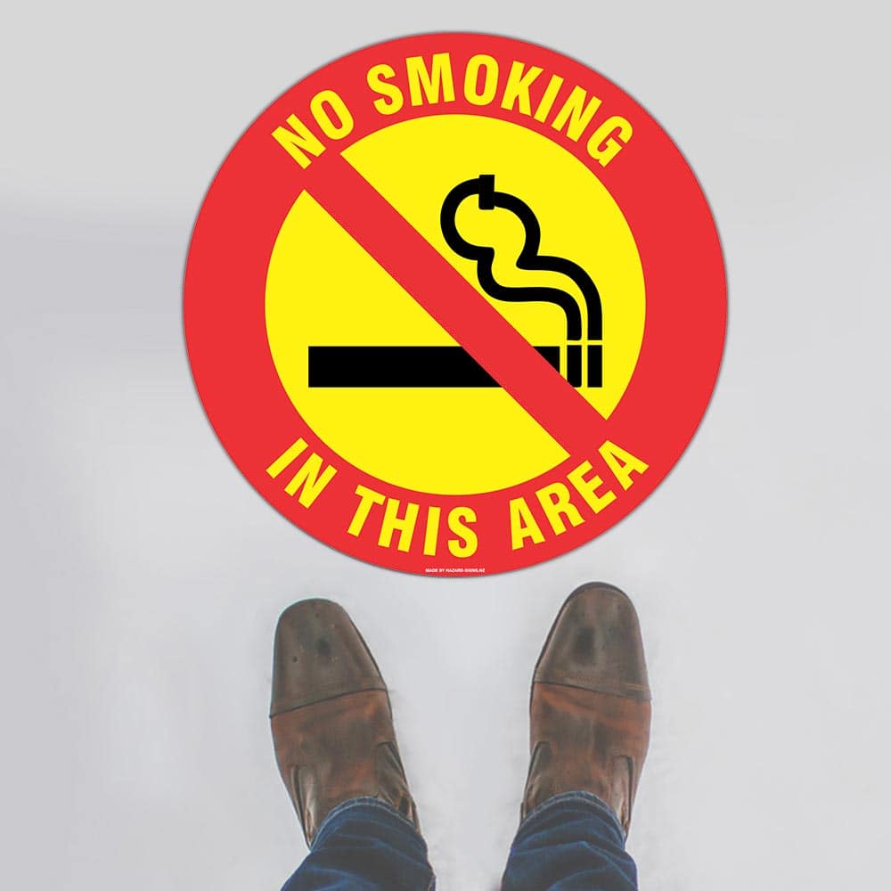 Custom Metal Sign,No Smoking In This Area Floor Sign