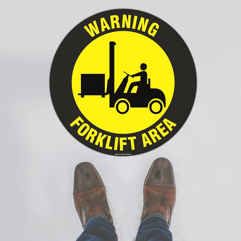 Custom Gate Signs,Warning Forklift Area Floor Sign