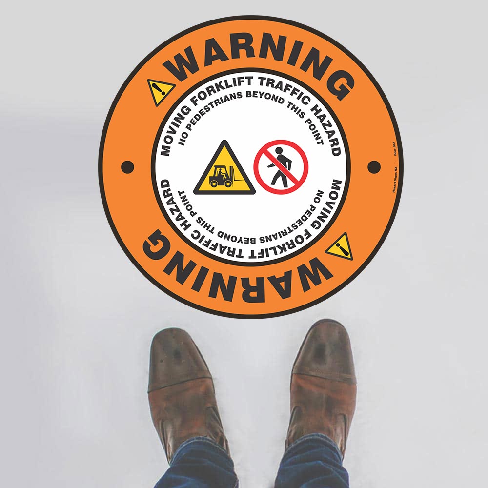 Custom Gate Signs,Moving Forklift Traffic Hazard Floor Sign