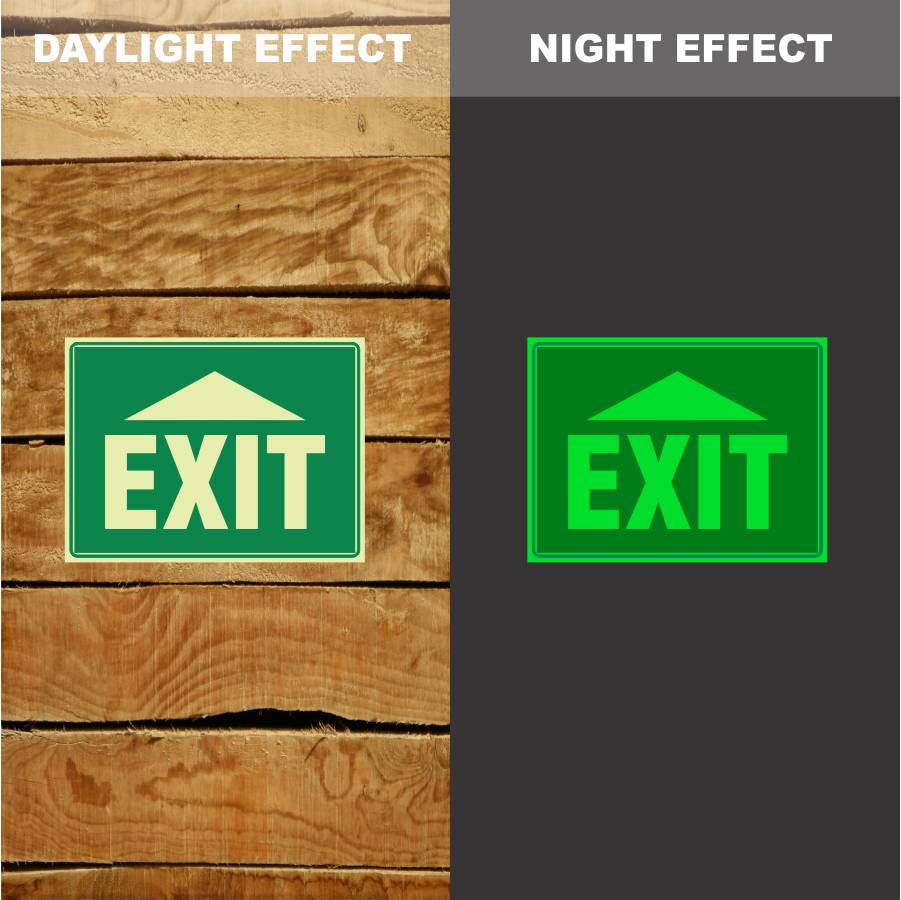Custom Signs Personalized,Photoluminescent Notice Exit Up Sign