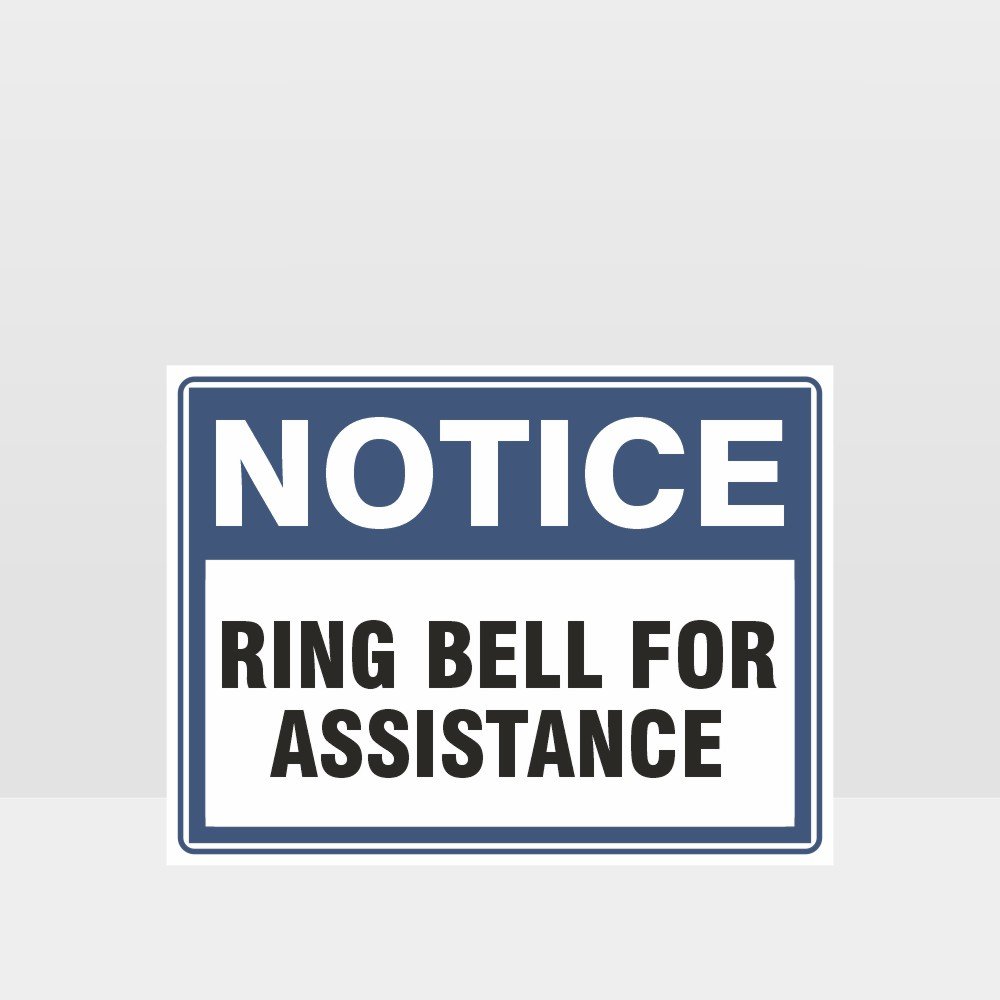 Custom Signs Personalized,Ring Bell For Assistance Sign