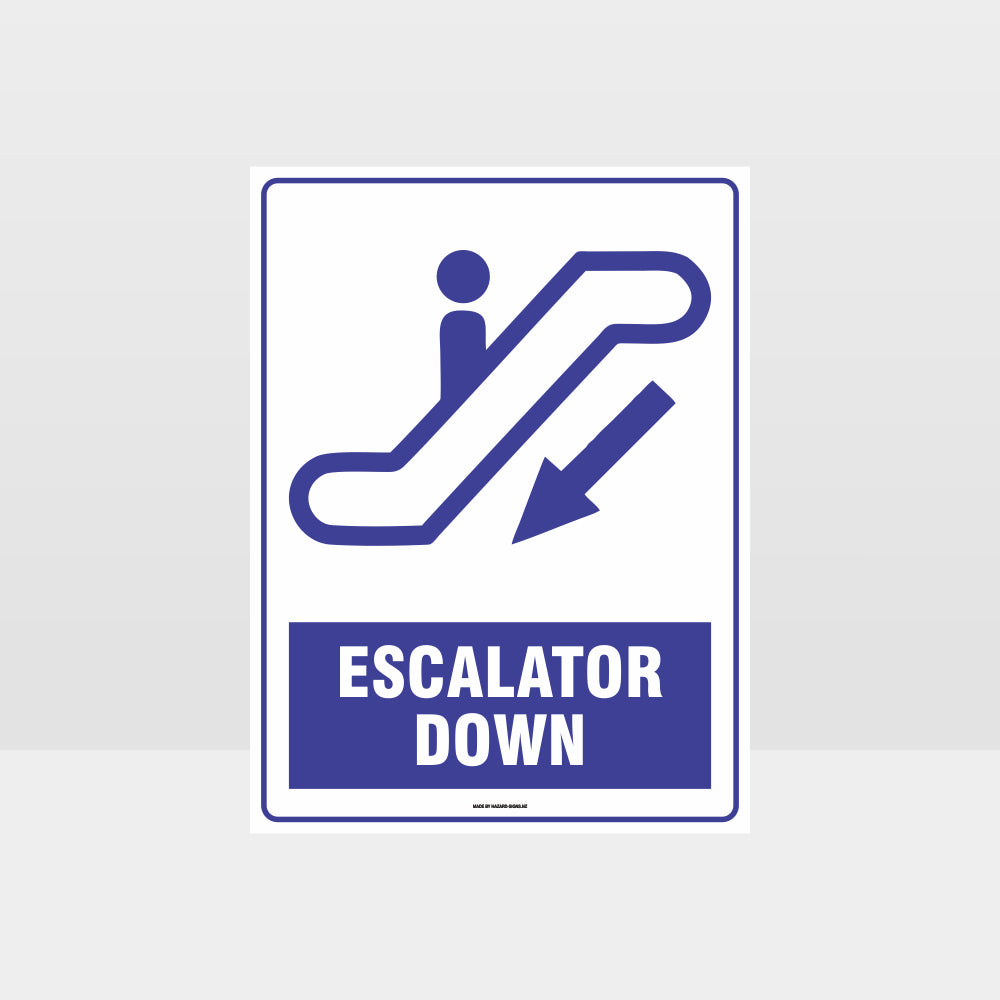 Custom Design Sign,Escalator Down Sign