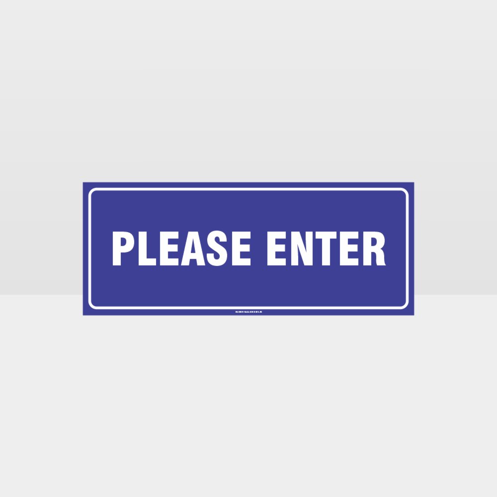 Custom Metal Sign,Please Enter Sign