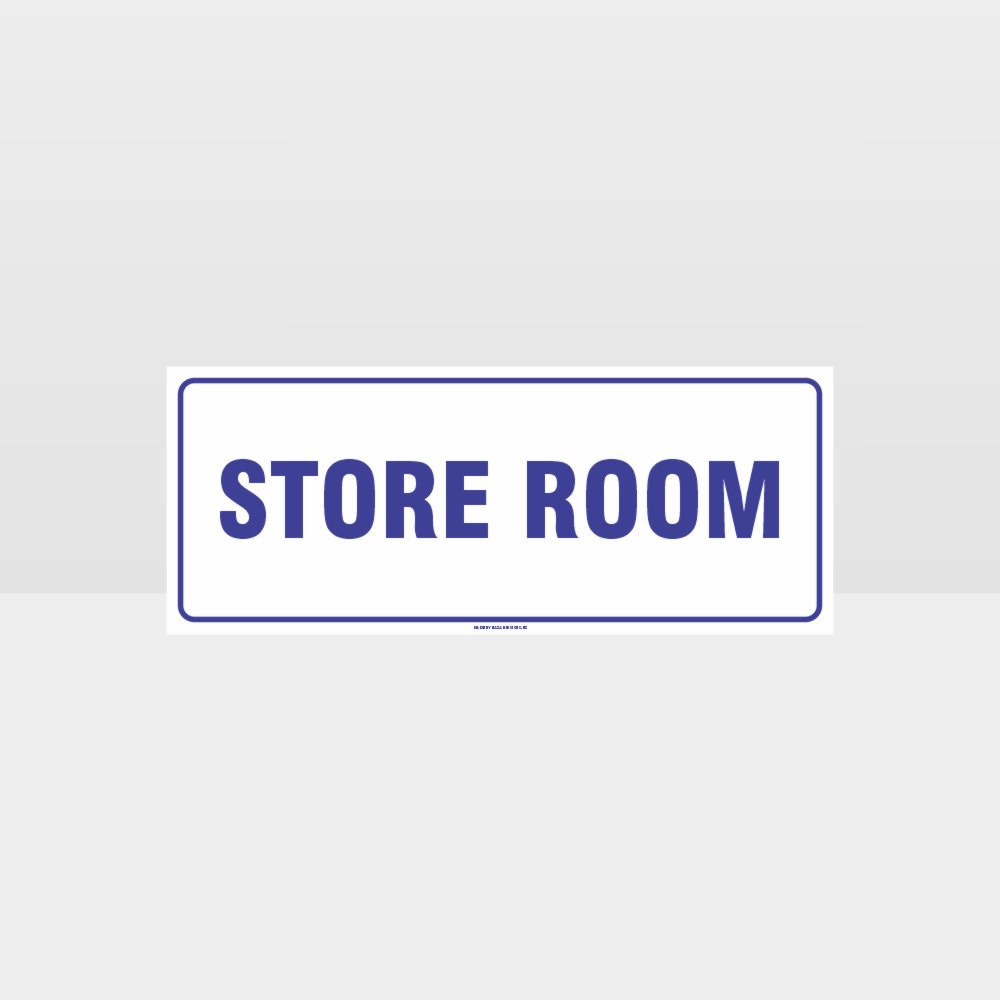 Customized Hazard Signs,Store Room White Background Sign