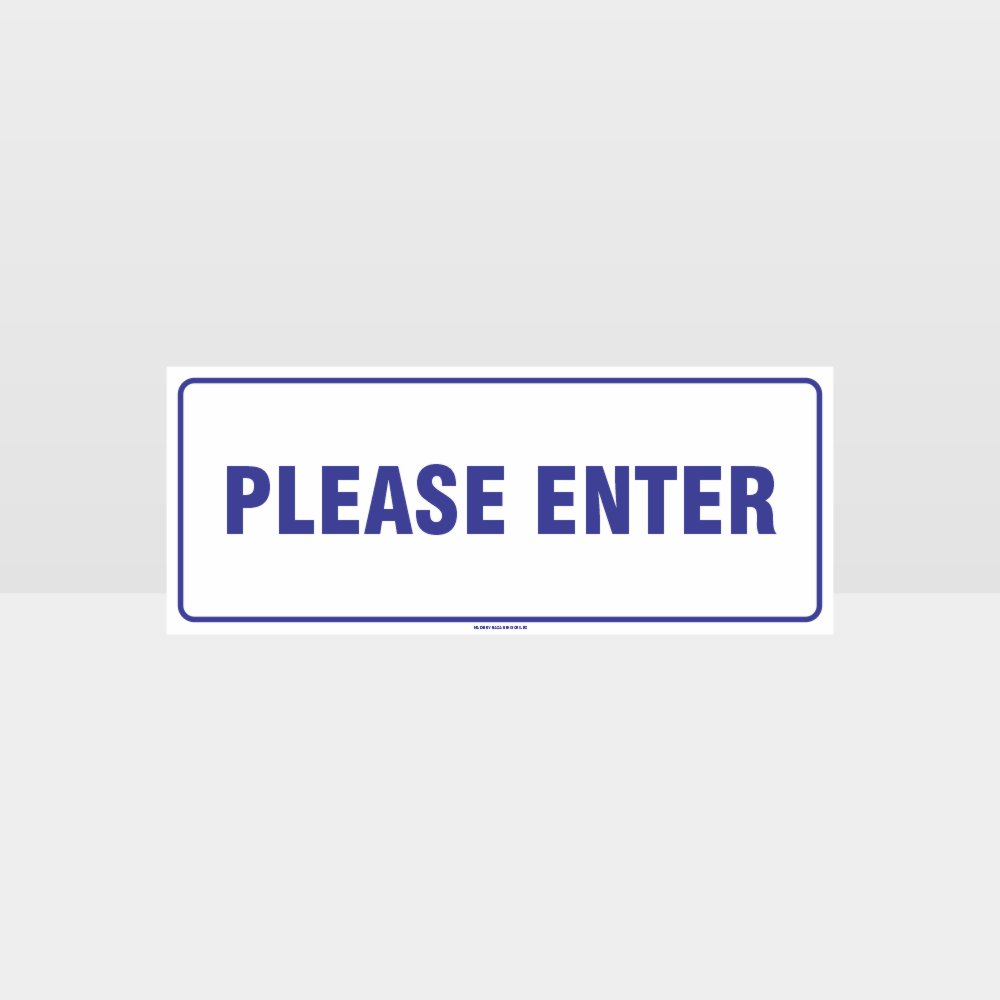 Custom Metal Sign,Please Enter White Background Sign