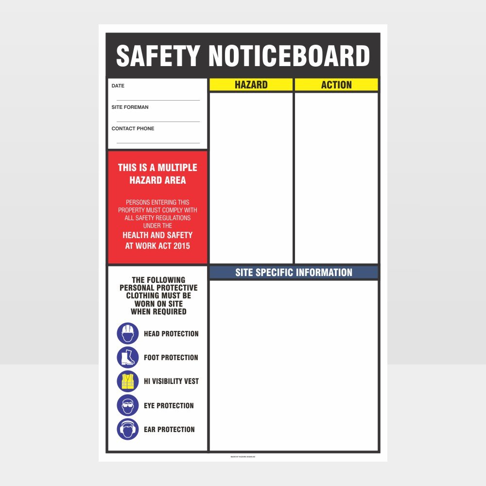 Custom Sign,Safety Noticeboard Sign