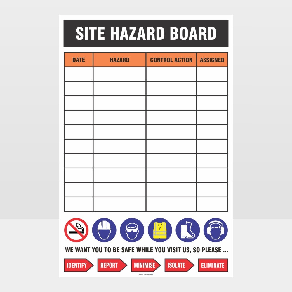 Custom Signs For Business,Site Hazard Board Sign