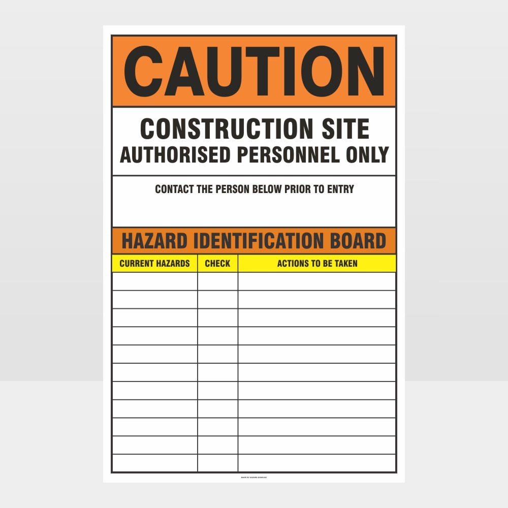 Custom Metal Sign,Caution Construction Site Sign