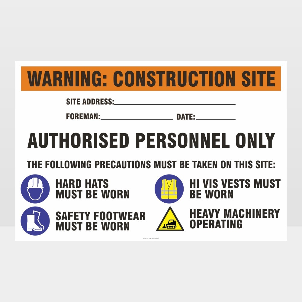 Custom Signs Outdoor Metal,Warning Construction Site Sign