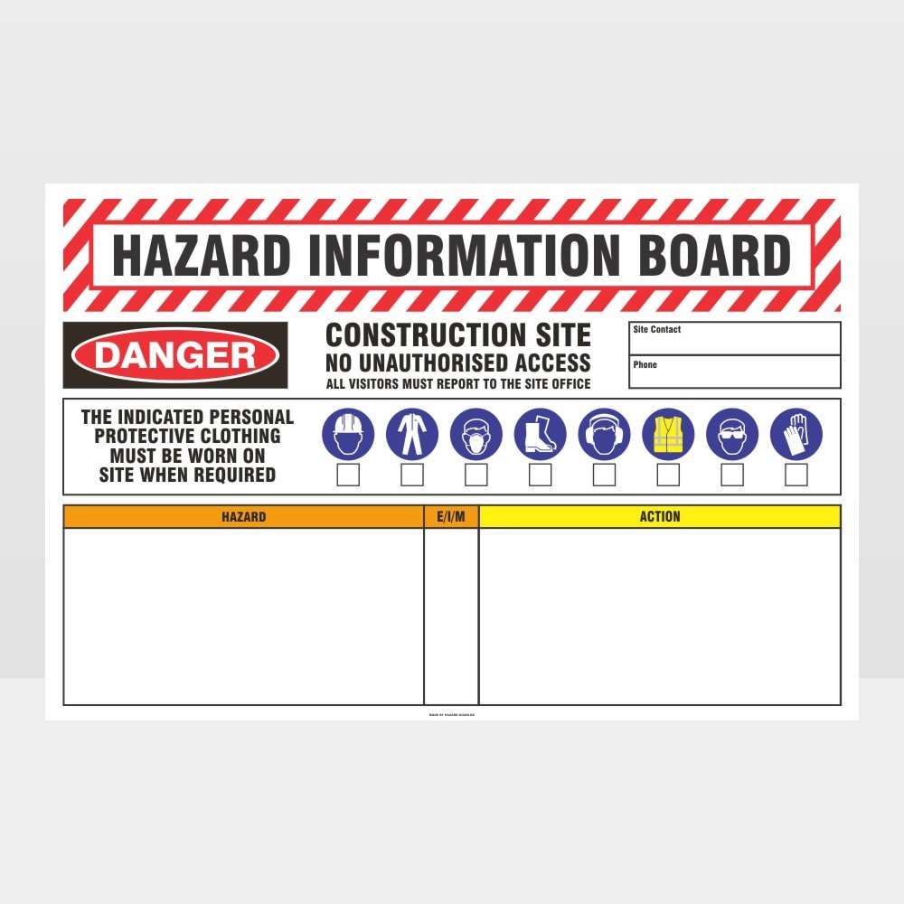 Custom Design Sign,Hazard Information Board Sign