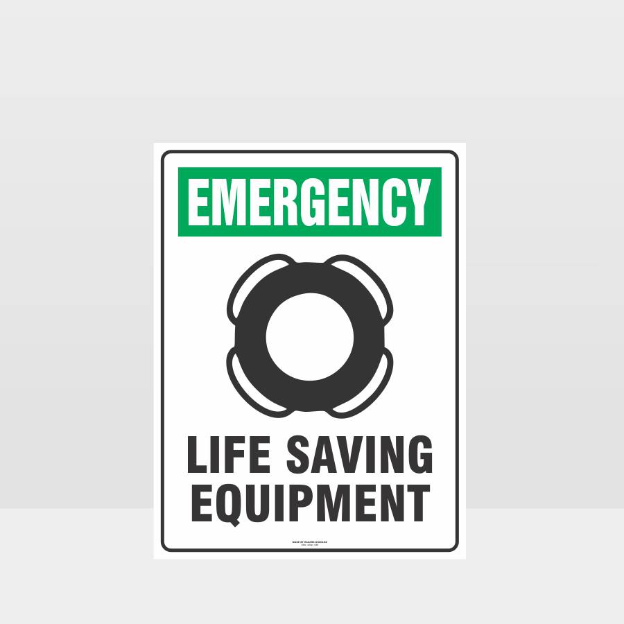 Customized Safety Signs,Emergency Life Saving Equipment Sign