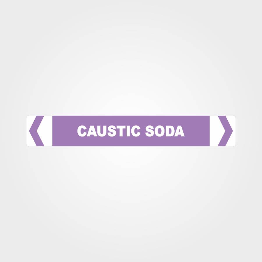 Custom Design Sign,Caustic Soda Pipe Marker