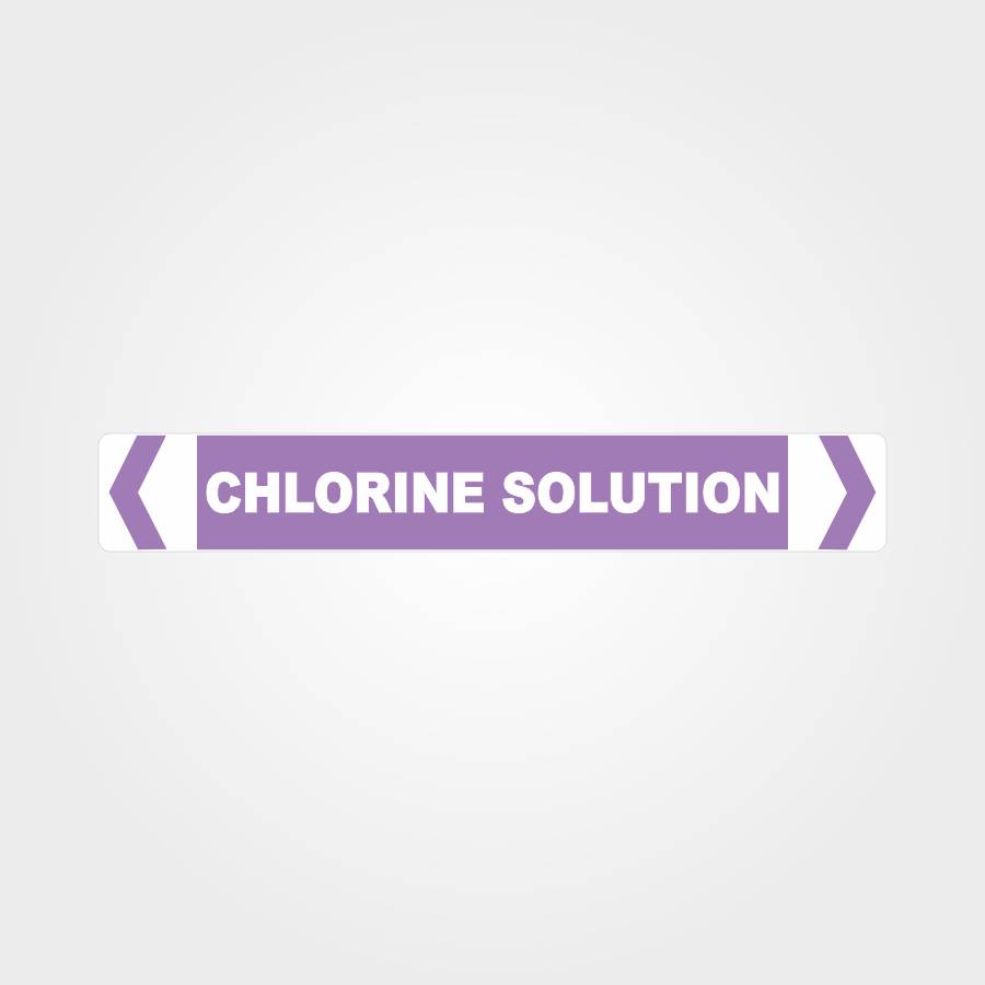 Custom Signs For Business,Chlorine Solution Pipe Marker