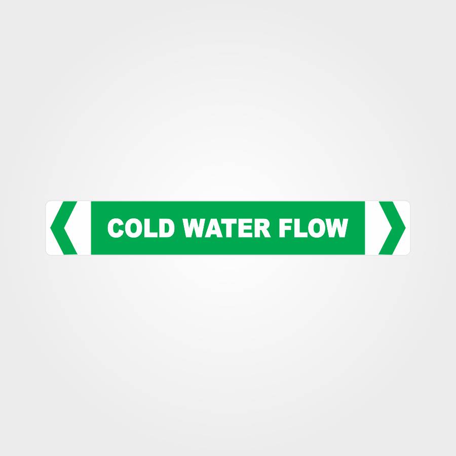 Custom Yard Signs,Cold Water Flow Pipe Marker