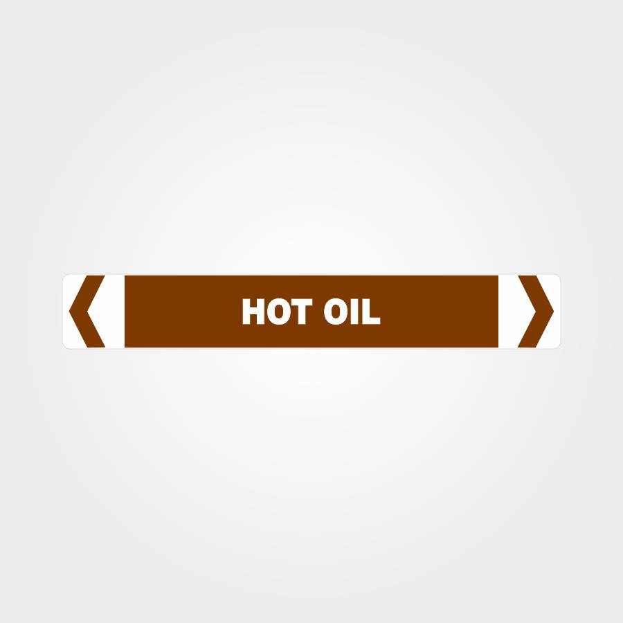 Customized Hazard Signs,Hot Oil Pipe Marker