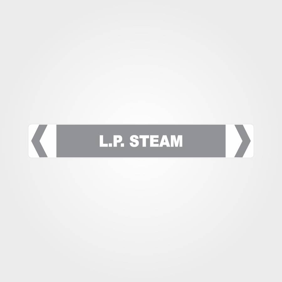 Customized Hazard Signs,L.P. Steam Pipe Marker