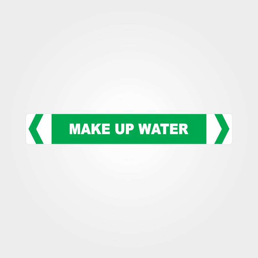 Customized Hazard Signs,Make Up Water Pipe Marker