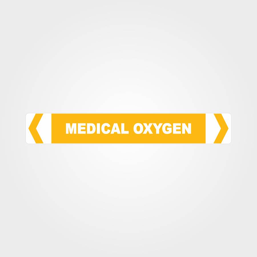 Custom Design Sign,Medical Oxygen Pipe Marker